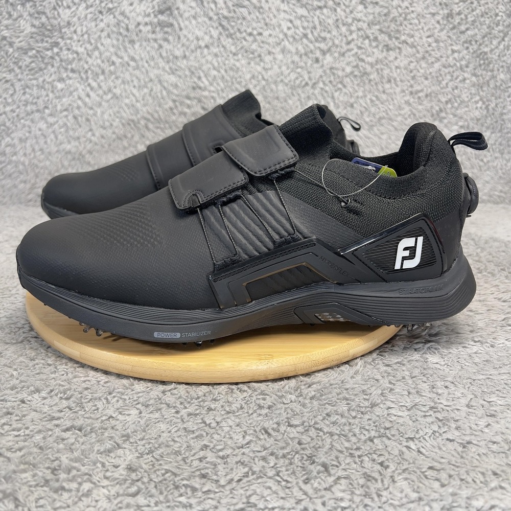FootJoy HyperFlex Carbon BOA Golf Shoes Mens 13 W Black Spiked New 51122